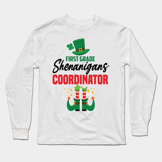 1st grade teacher St.patricks day gift Long Sleeve T-Shirt by DODG99